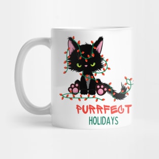 Purrfect Christmas Holidays Celebration Mug